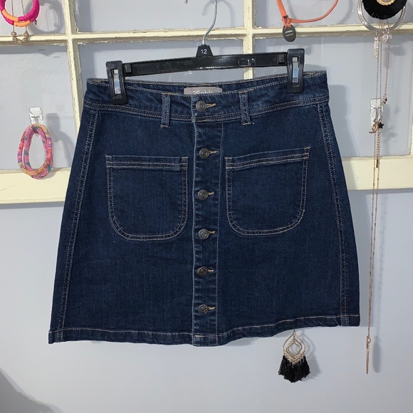 2Sable button denim skirt - Picture 1 of 2